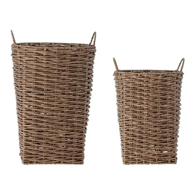 Ghivece decorative 2 buc. din ratan artificial ø 35 cm Cestina – Bloomingville