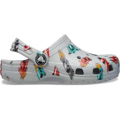 Saboti Crocs Classic Toddler Race Cars Graphic Clog Multicolor - Mirage/Multi