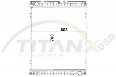Radiator racire motor (fara rama) potrivit MAN TGL I, TGL II, TGM I, TGM II; VW CONSTELLATION, WORKER D0834190-D2676LFAE 01.04