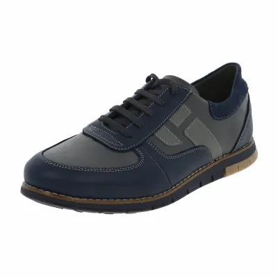 Pantofi Barbati din Piele Naturala Moldoveanu Albastru AX0022 41