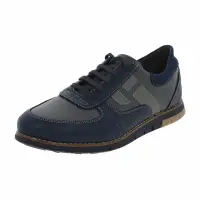 Pantofi Barbati din Piele Naturala Moldoveanu Albastru AX0022 44