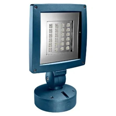 Saturno - Led - With Base - Asymmetrical Optic - 24 Led - 3000k (cri 90) - 220/240v- 50/60hz - Ip65 - Class Ii - Bluegreen