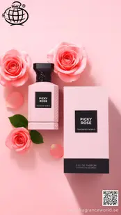 Apa de Parfum Picky Rose by Fragrance World, Unisex, 150 ml