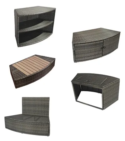 Mobilier spa semi-rigid Octopus - Set de 5 module