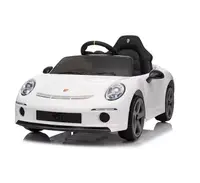 Masinuta electrica pentru copii Porsche RUF GT White cu licenta ,Telecomanda parinti 2,4G,2 motoare x 45w,Acumulator 12V4.5Ah,Roti EVA,Scaun din piele,2 Viteze,Sistem troller,MP3,USB,Bluetooth,Usi cu deschidere,Suspensii