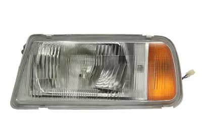 Far stanga potrivit SUZUKI VITARA 1988-1999 - (H4, manual, fundal cromat, fundal galben)
