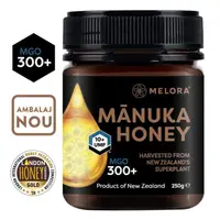 Miere de Manuka MELORA, MGO 300+ Noua Zeelanda, 250 g, naturala