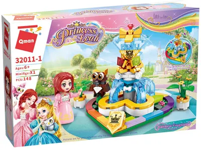 Set constructie Qman Princess Leah - Fantana curcubeului