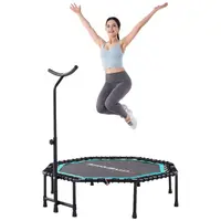 Trambulină de fitness pliabilă, BCJ-51B, ⌀109cm, brațe reglabile detașabile.