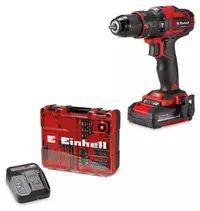Șurubelniță electrică cu acumulator Einhell - Power X-Change, TE-CD 18/40 Li-i, 18 V, 40 Nm, cu accesorii
