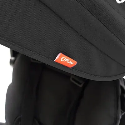 Tricicleta pentru copii Qplay Rito+ Negru pliabila, cu spatar reglabil cu pozitie de somn, 2 tipuri de suporti pentru picioare,copertina cu protectie UV si roti din cauciuc Eva