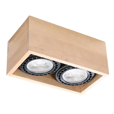 Corp de iluminat pentru tavan QUATRO 2 lemn natural