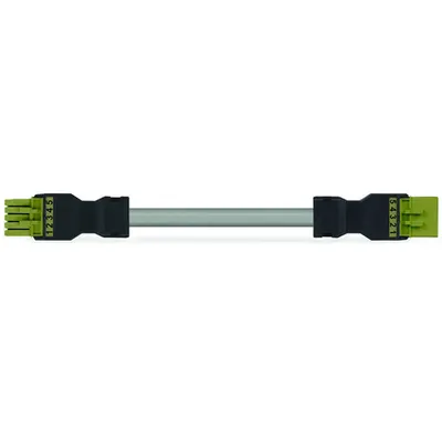 pre-assembled interconnecting cable; Eca; Socket/plug; 5-pole; Cod. B; 2 m; 1,50 mm²; light green