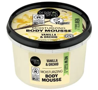 Organic Shop Spumă de corp Vanilla & Orchid, 250 ml