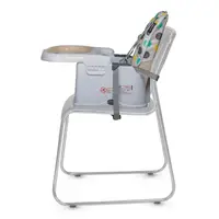 Scaun de luat masa 2in1 pentru copii Coccolle Ziti multifunctional, Cu functie de inaltator, Centuri in 5 puncte, Spatar reglabil in 2 pozitii, Tavita reglabila in 3 pozitii, Dispozitiv anti-alunecare sub tavita, pana la 15 kg, Beige Dots