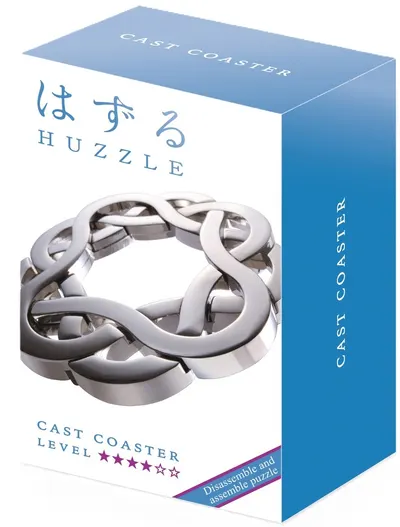 Puzzle logic metalic Hanayama - Cast Puzzle Coaster Huzzle