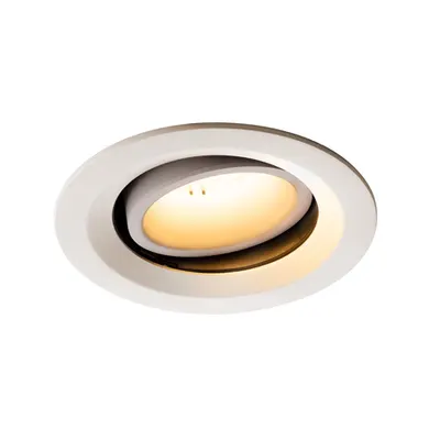 Spot incastrat, NUMINOS MOVE M Ceiling lights, white Indoor LED recessed ceiling light white/white 2700K 20° rotating and pivoting