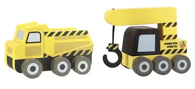 Set de joacă Orange Tree Toys - Mașini de construcții, 2 piese, galbene