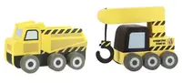 Set de joacă Orange Tree Toys - Mașini de construcții, 2 piese, galbene