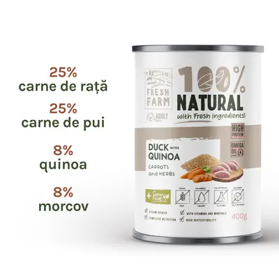 Fresh Farm Coarse pate with duck, quinoa, carrots and herbs 400 gr