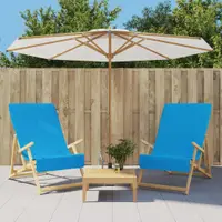 Gossi prosoape de plaja, 2 buc., turcoaz, 60x135 cm, textil 400 gsm