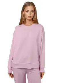 Hanorac dama Basic Modal Touch - roz pudra - textil
