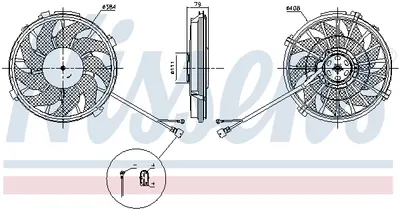 Ventilator Radiator Potrivit Citroen Evasion, Jumpy; Fiat Scudo, Ulysse; Lancia Zeta; Peugeot 806, Expert 2.0d 08.99-12.06