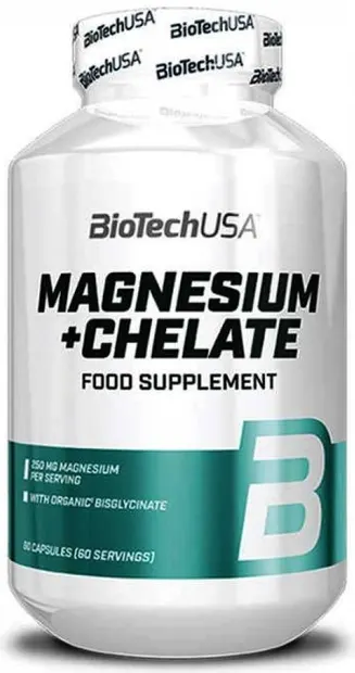 Magnesium + Chelate, 60 capsule, BioTech USA