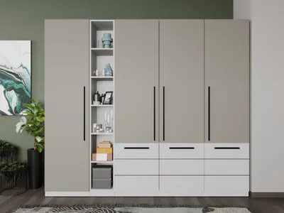 Dulap Casmir / Alb 2.3m Soares