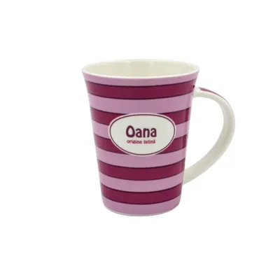 Cană din porțelan personalizată Oana