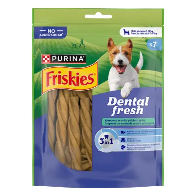 FRISKIES Dental Fresh Caini de Talie Mica, 110 g