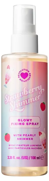 I Heart Revolution Spray fixativ iluminator Strawberry Shimmer, 100 ml