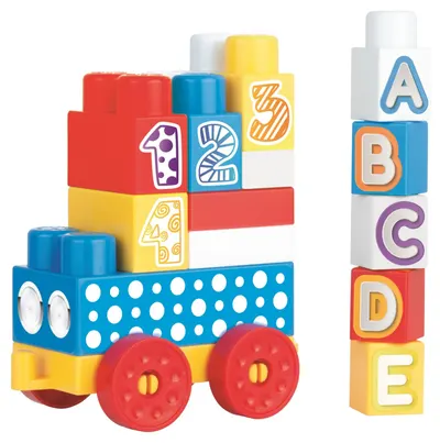 Set de construcție pentru bebeluși Dolu JumBlocks - 20 piese