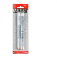 Creion negru cu radiera Labirint DACO, CG114/4 (set 4 bucati)