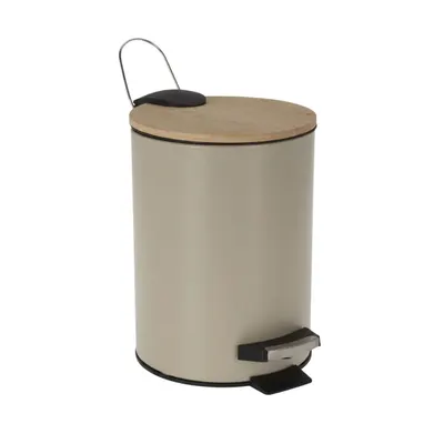Coș de gunoi cu pedală, capacitate 3l, culoarea gri, 17x24 cm