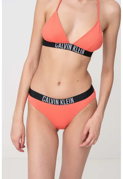 Bikini cu logo - Negru/Coral