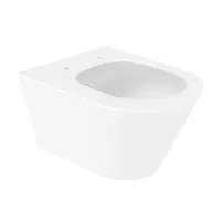Vas WC suspendat Celesta Ava 53 x 35 5 cm fara margini ceramica alb mat
