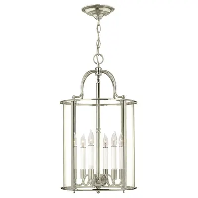 Lampa suspendata Gentry 6 Light Large Pendant – Polished Nickel