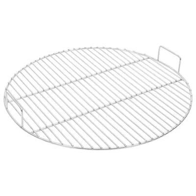 vidaXL Grill de grătar cu mânere, rotund, Ø54 cm oțel inoxidabil 304
