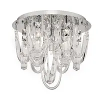 Lampa tavan Roxanne Small 7 Light Flush Polished Chrome Crystal