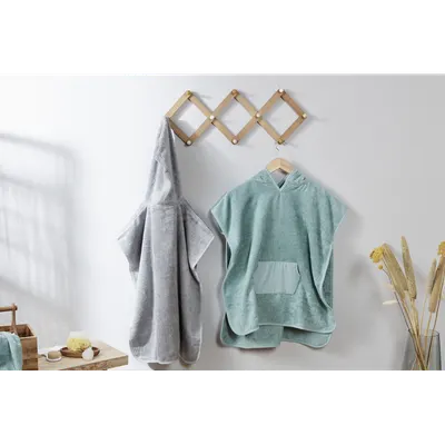 Poncho de baie Rotho Babydesign pentru bebelusi Stone grey