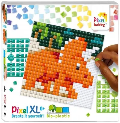 Set de pixeli creativ Pixelhobby - XL, Dinozaur triceratops