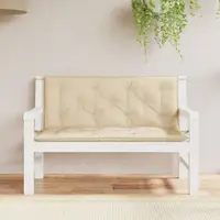 vidaXL Perne bancă de grădină 2 buc., bej, 120x50x7cm, țesătură oxford