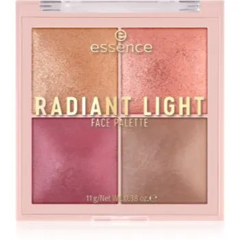 essence Radiant Light paletă cu iluminatoare și farduri de obraz