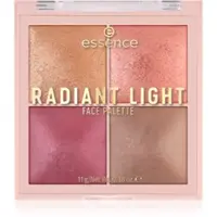 essence Radiant Light paletă cu iluminatoare și farduri de obraz