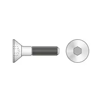 Surub Cap Inecat Locas Inbus 7991 Inox A2-M6 X 10