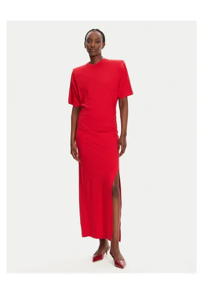 Rochie casual dama rosu - fabricat din material de calitate