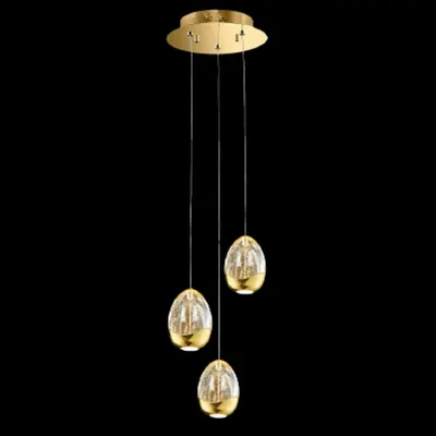 Golden Egg Led Pendant 14.4w 3000k, Gold