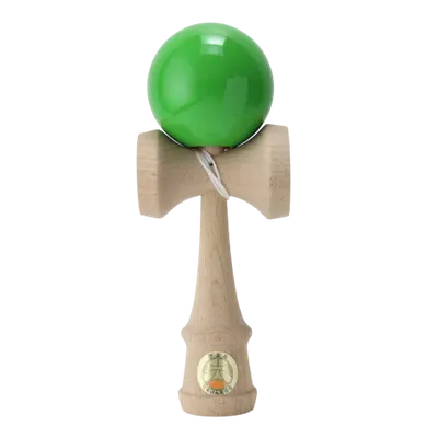 Joc de indemanare din lemn Kendama Ozora, 18 cm - Verde