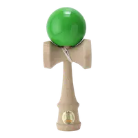 Joc de indemanare din lemn Kendama Ozora, 18 cm - Verde